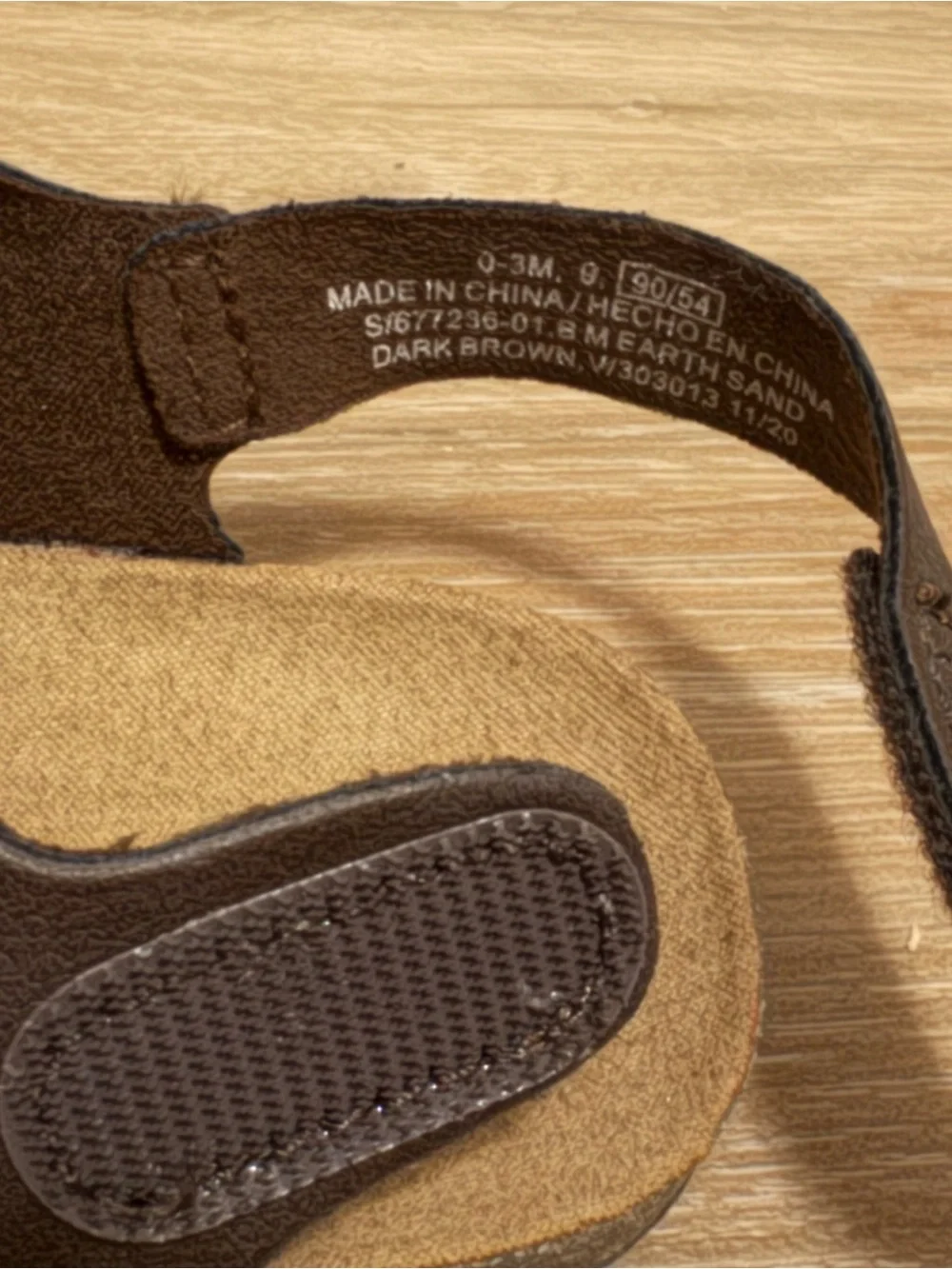 Old Navy Brown Double Buckle Baby Sandals | Size 0–3 Months